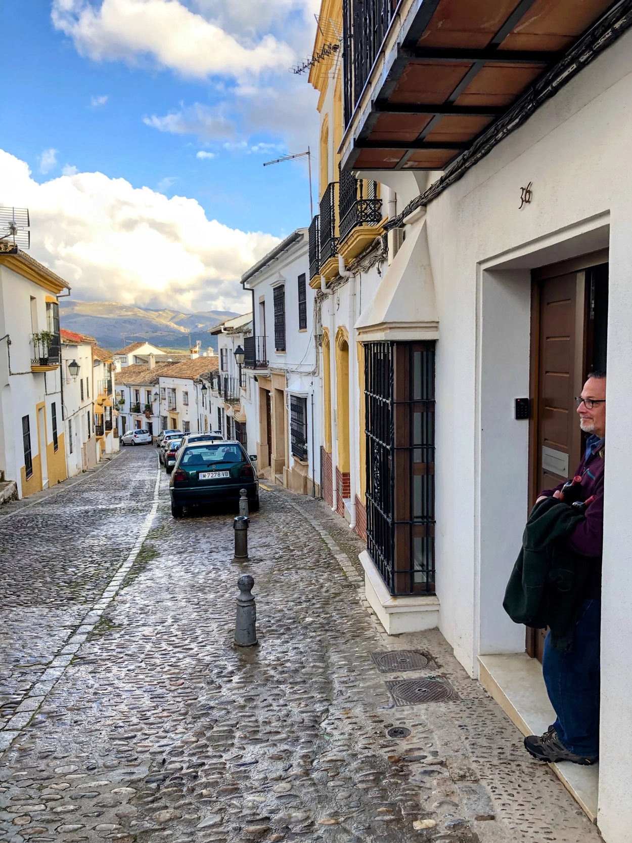 Front door to our Airbnb