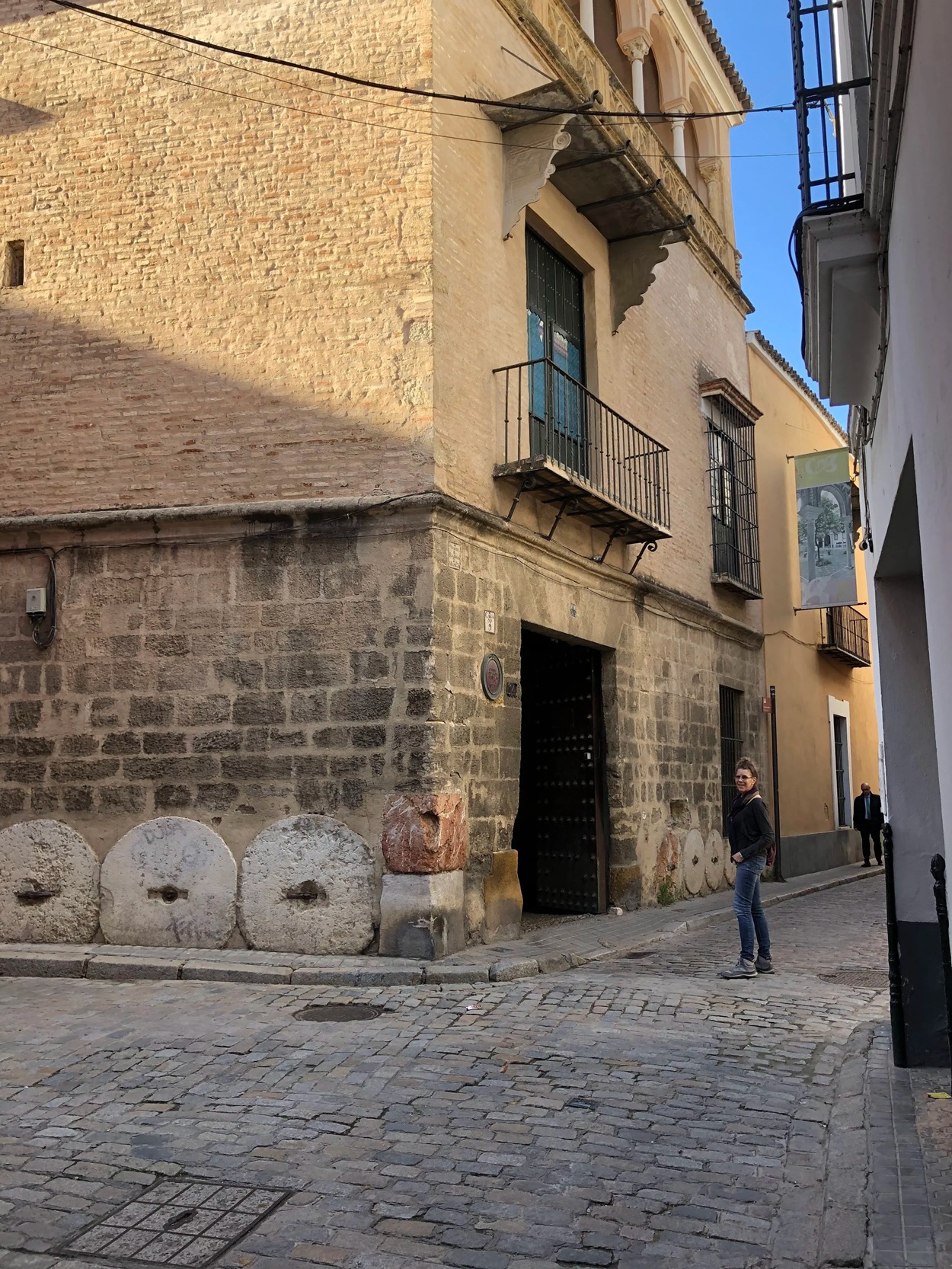 Round wheels used to create walls