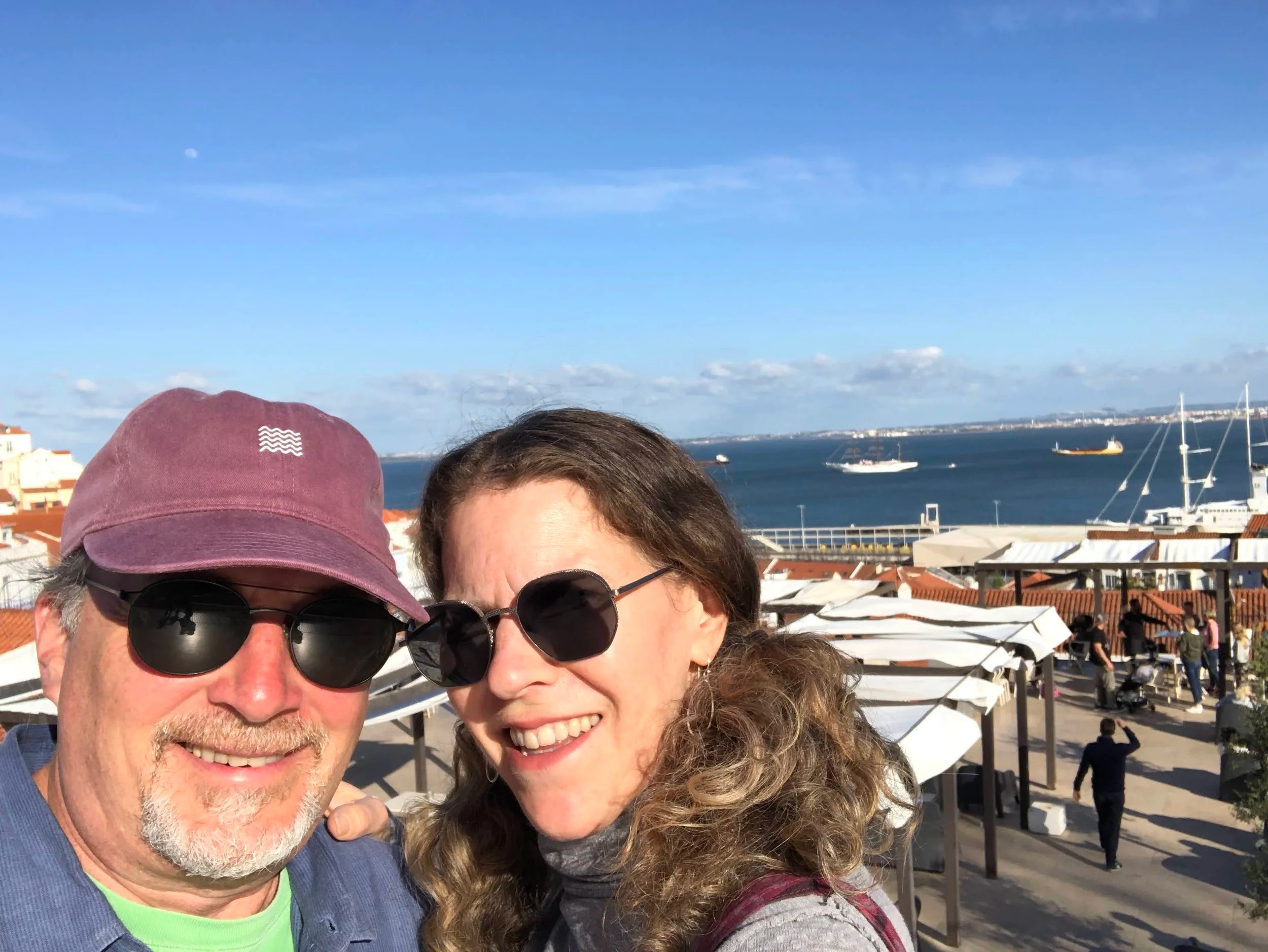 Tagus River in the background