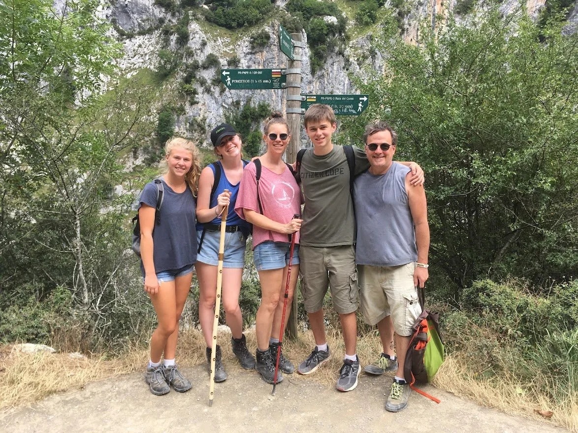 The family at Picos de Europa