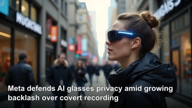 Meta defends AI glasses privacy amid growing backlash over covert recording