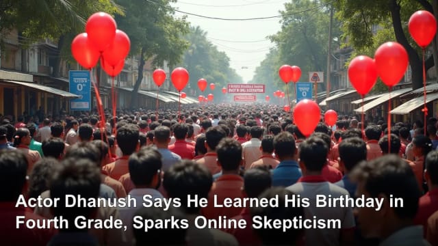 Actor Dhanush Says He Learned His Birthday in Fourth Grade, Sparks Online Skepticism