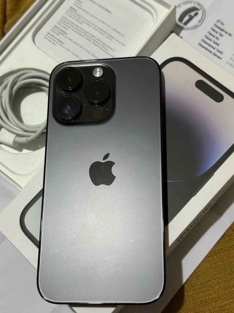TR faturalı iphone 14 pro 256 gb siyah