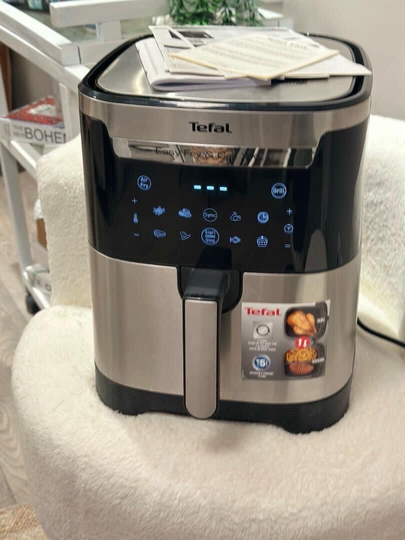 Tefal XXL Airfryer 6.5 kg 1 kez kullanildi paslanmaz celik ikili pisir
