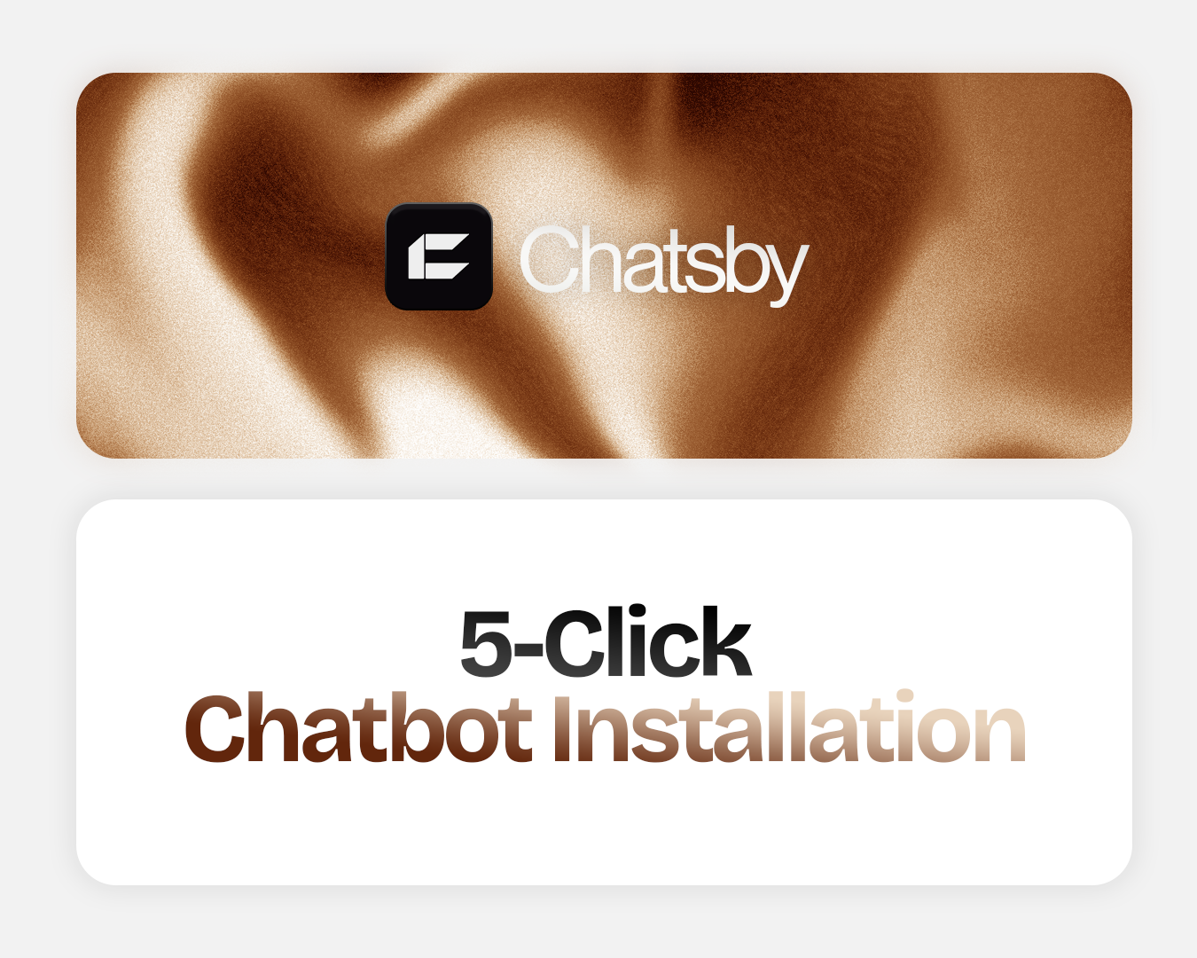 ⁠5-Click Chatbot Installation