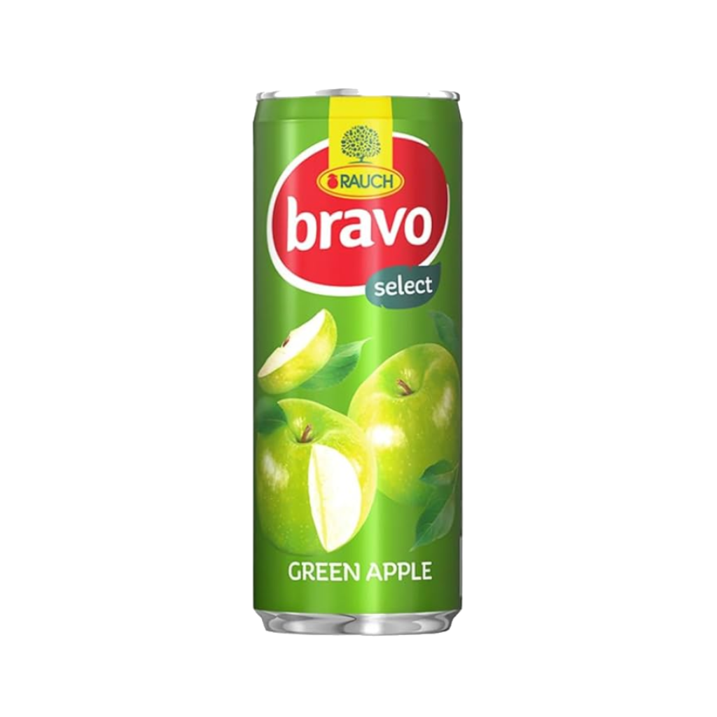 Rauch Bravo Green Apple Juice 250 ml x 24