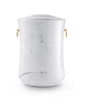 Premiumurne aus weißem Carrara-Marmor