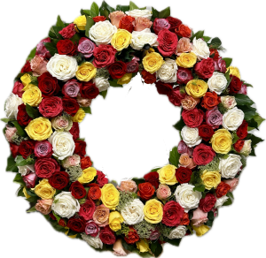 Biedermeierkranz aus Rosen "Anmut"