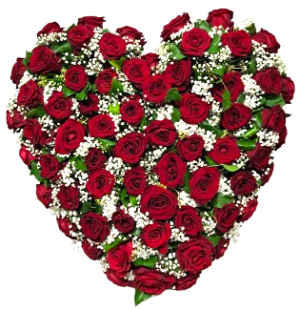 Standherz aus Rosen "Ewige Verbundenheit"