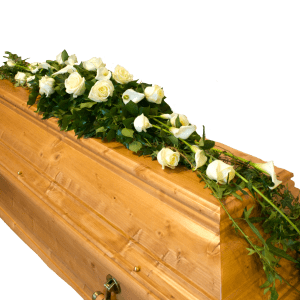 Sargband mit Calla "Unendliche Dankbarkeit"