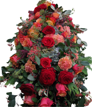 Sarggesteck aus Rosen "xxx"