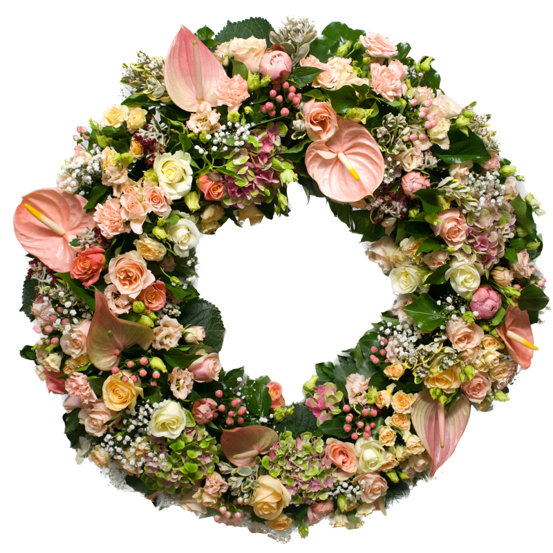 Biedermeierkranz in Pastell "Güte"