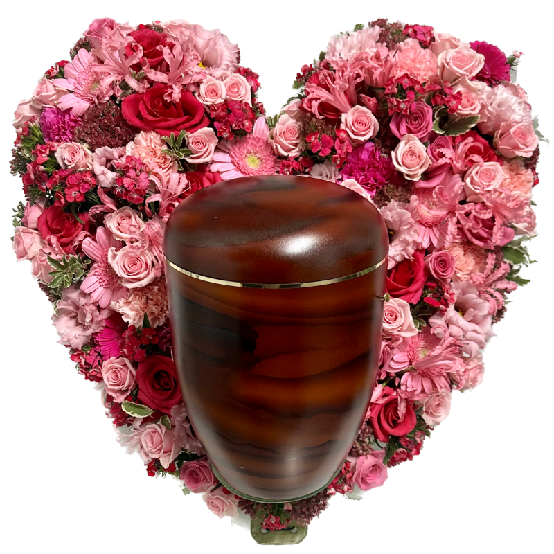 Urnenherz in Pink "Wolfgangsee"