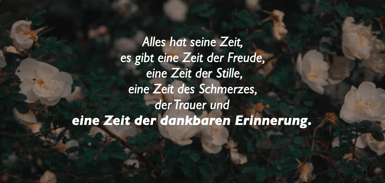 198 Schone Trauerspruche Zur Beileidsbekundung Benu