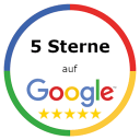 Abzeichen der Google Bewertungen (5 Sterne)