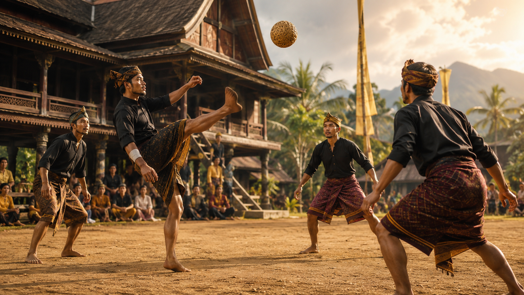 Tradisi Ma'raga: Olahraga Bola Rotan Luwu