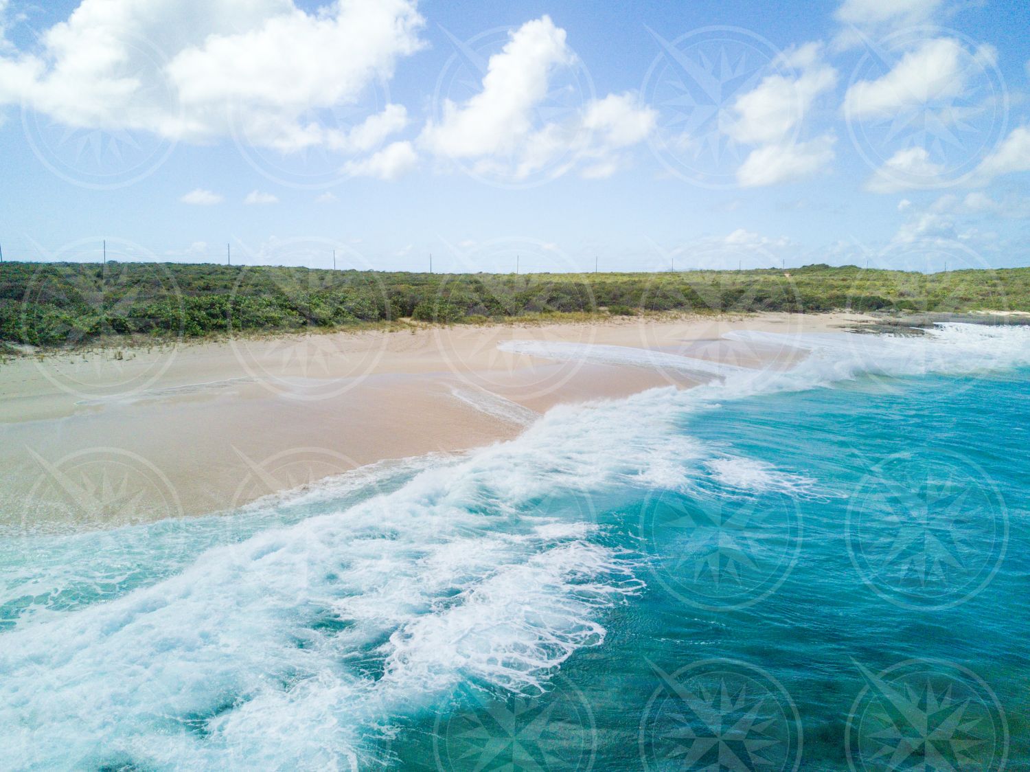 Captain’s Bay beach from above