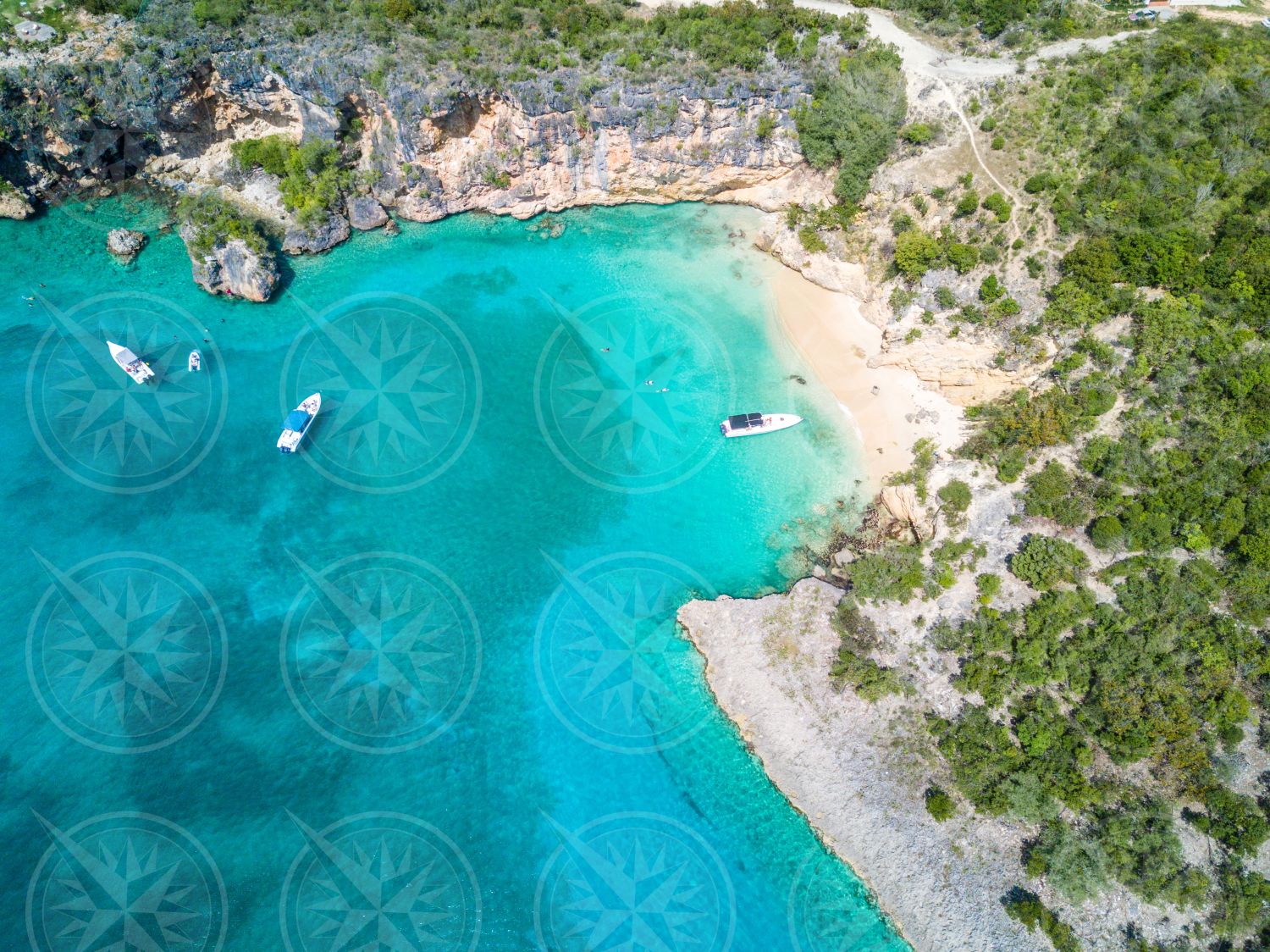 Little Bay Beach from above