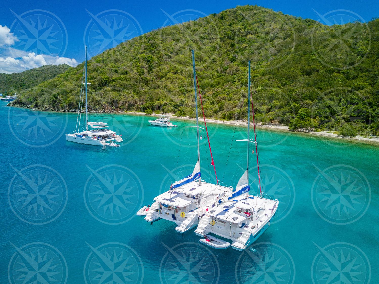 Rafted catamarans