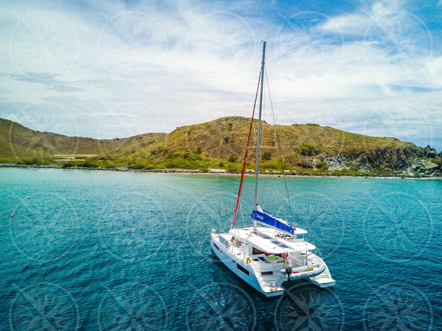 Yacht off Salt Island