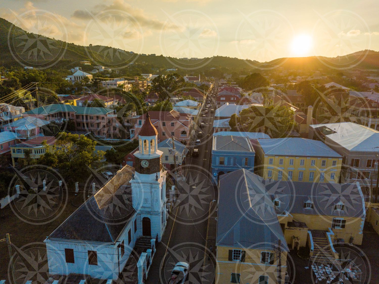 Steeple Building downtown Christiansted, St. Croix