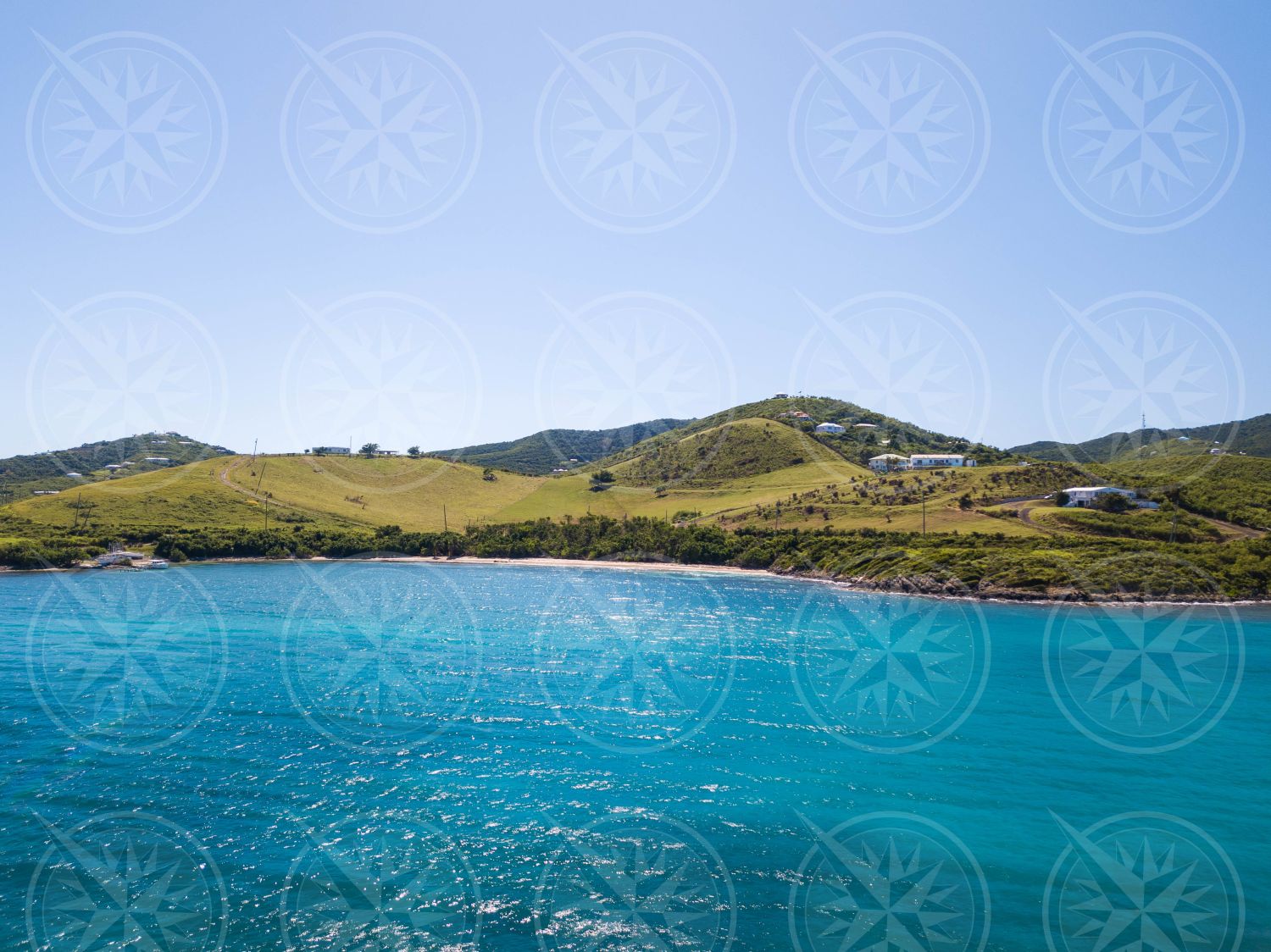 Turquoise water off St. Croix, USVI