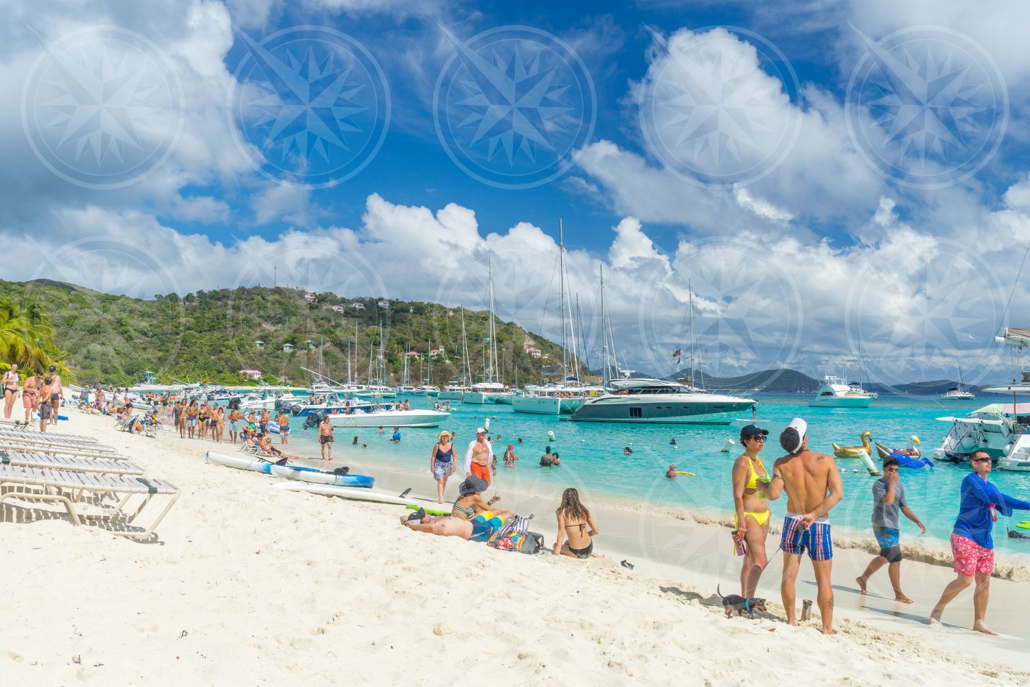 People on White Bay, Jost Van Dyke, British Virgin Islands