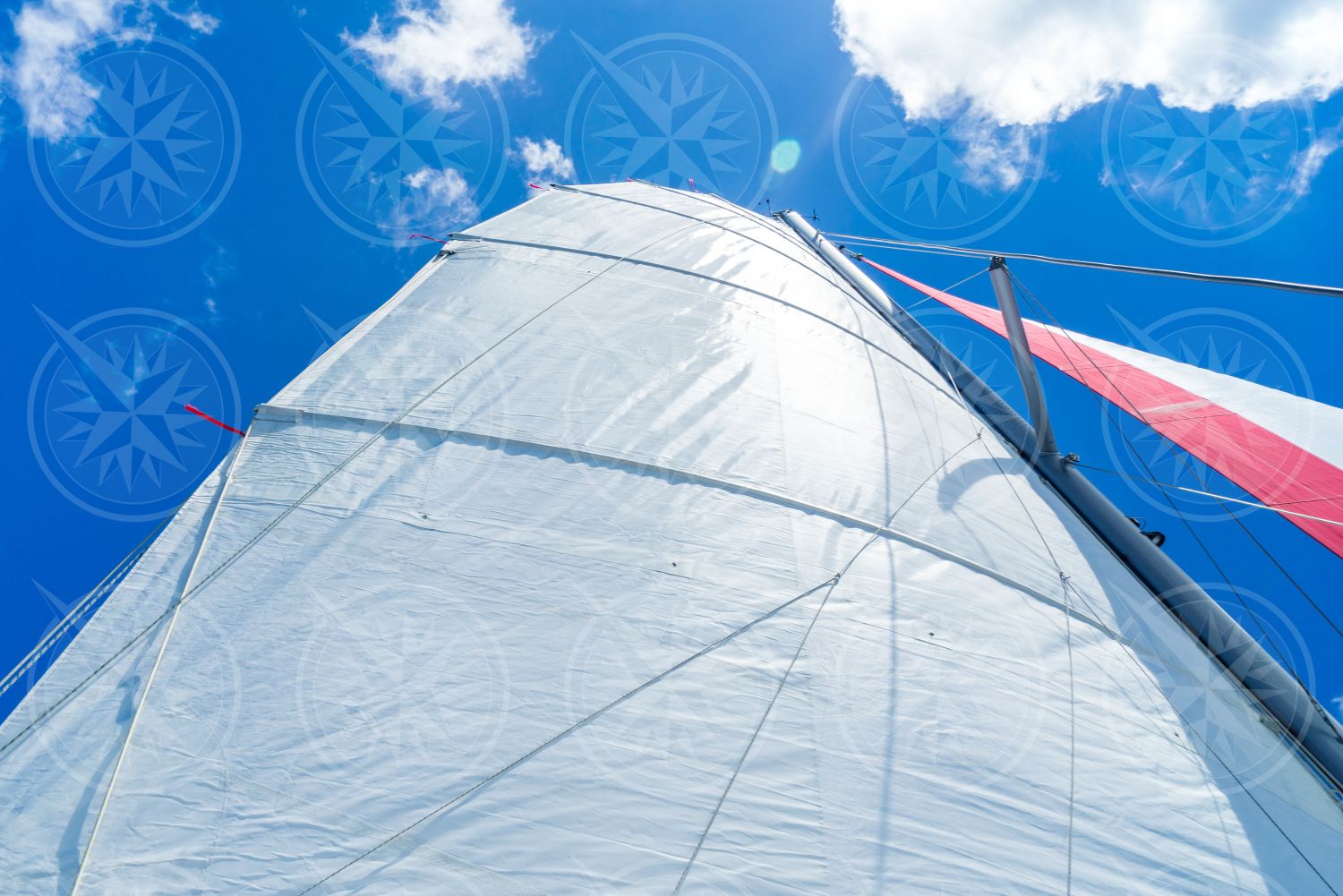 Looking up at sails