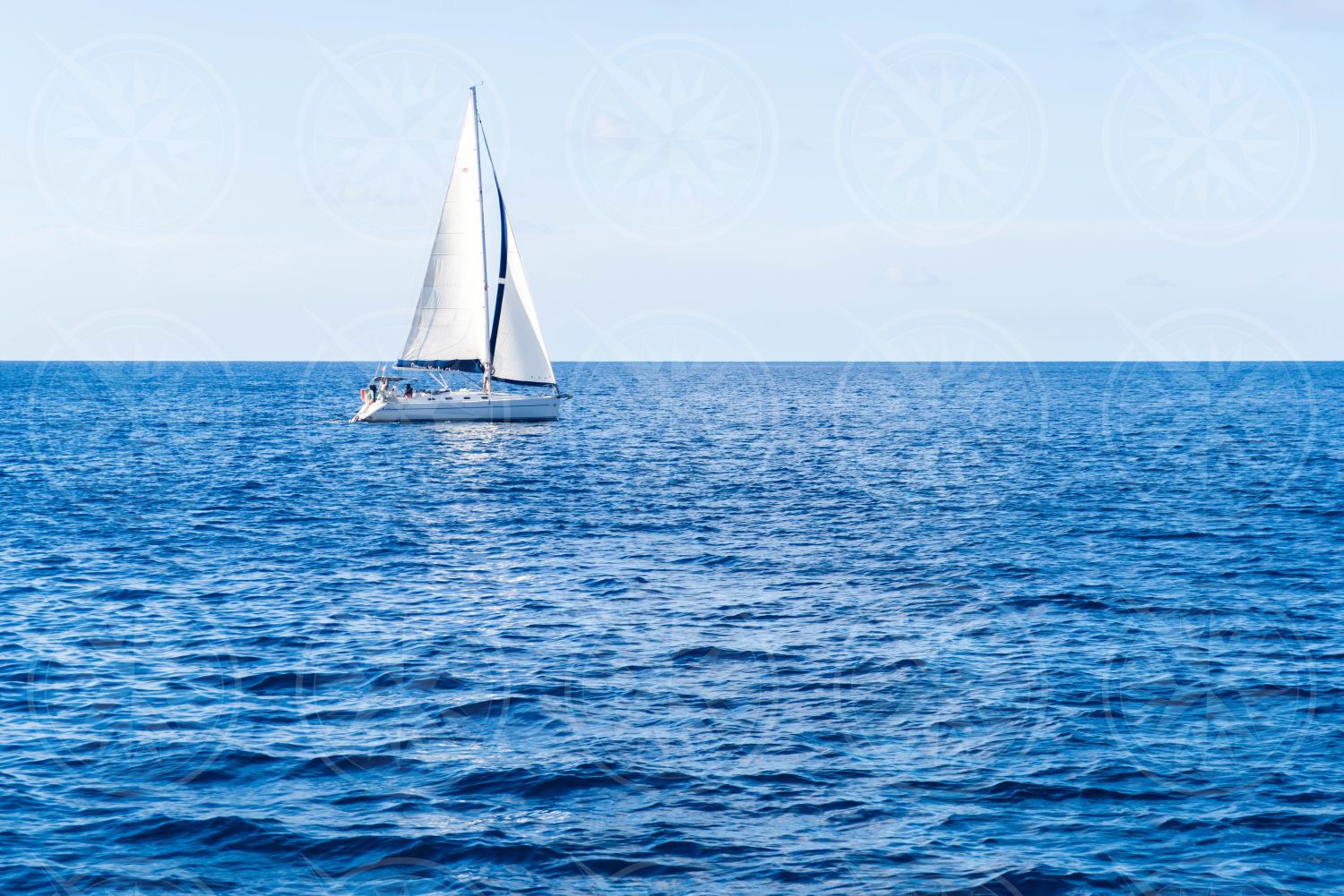 Sailboat on the horizon