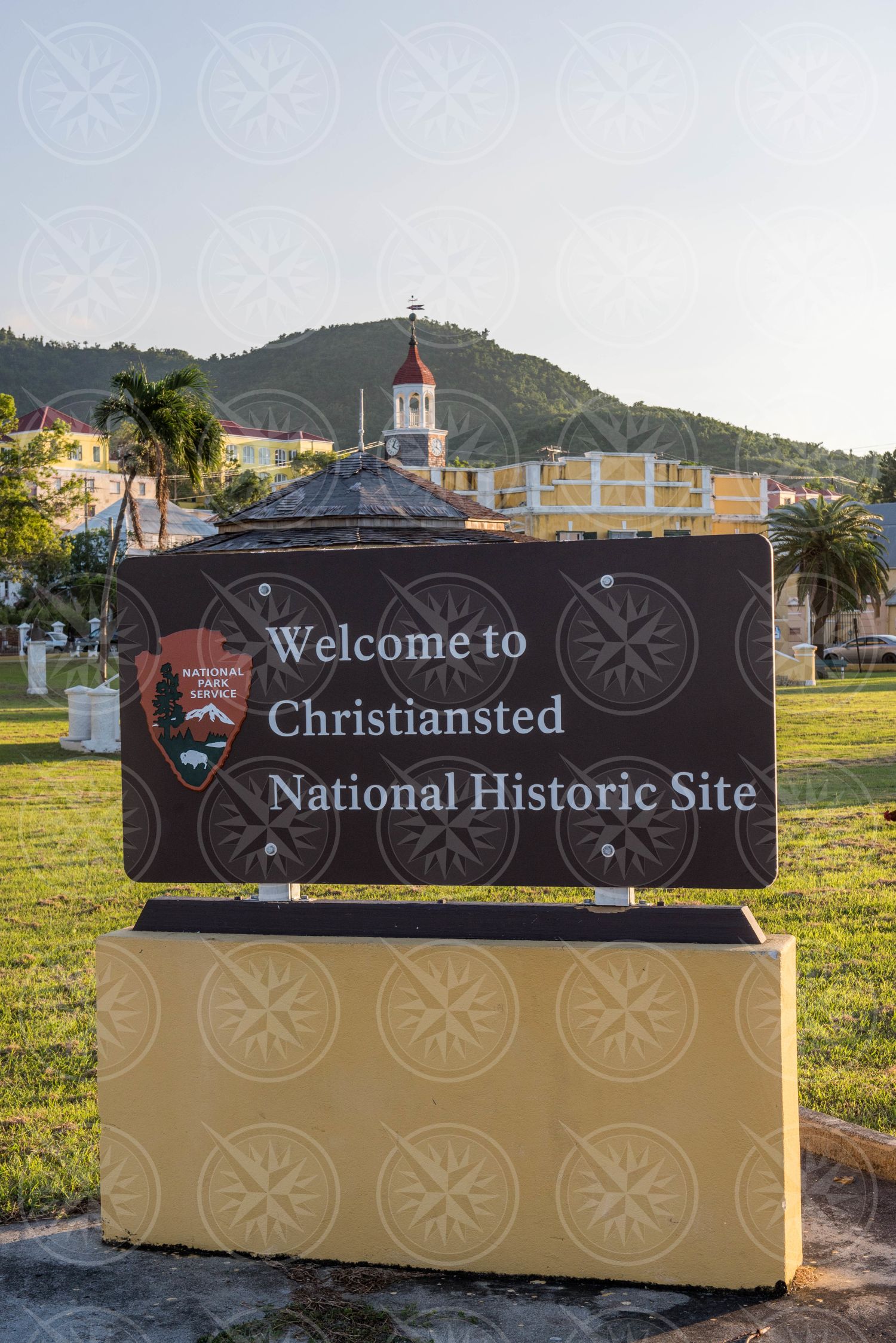 Christiansted National Historic Site sign