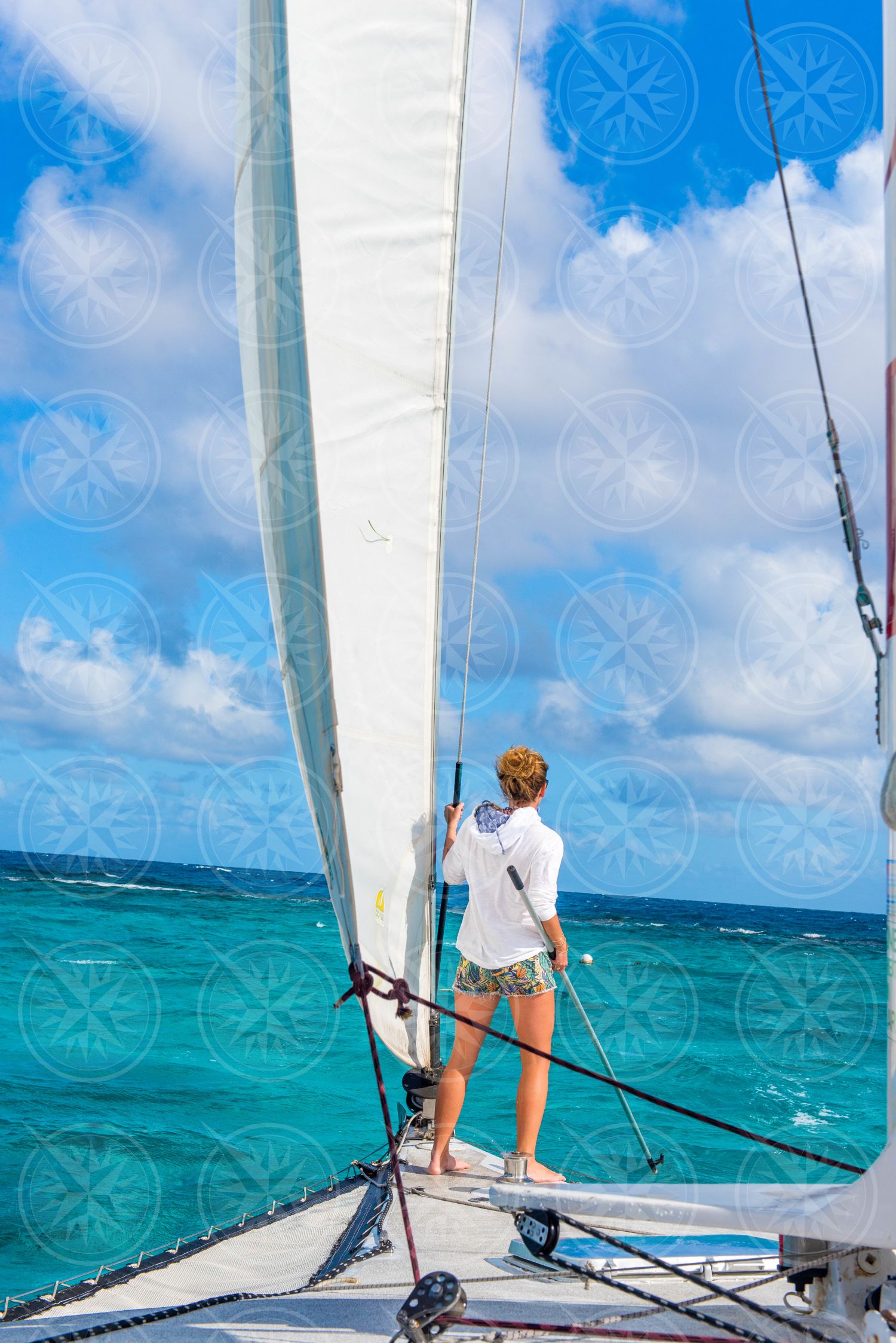 Sailing to Buck Island, St. Croix, USVI