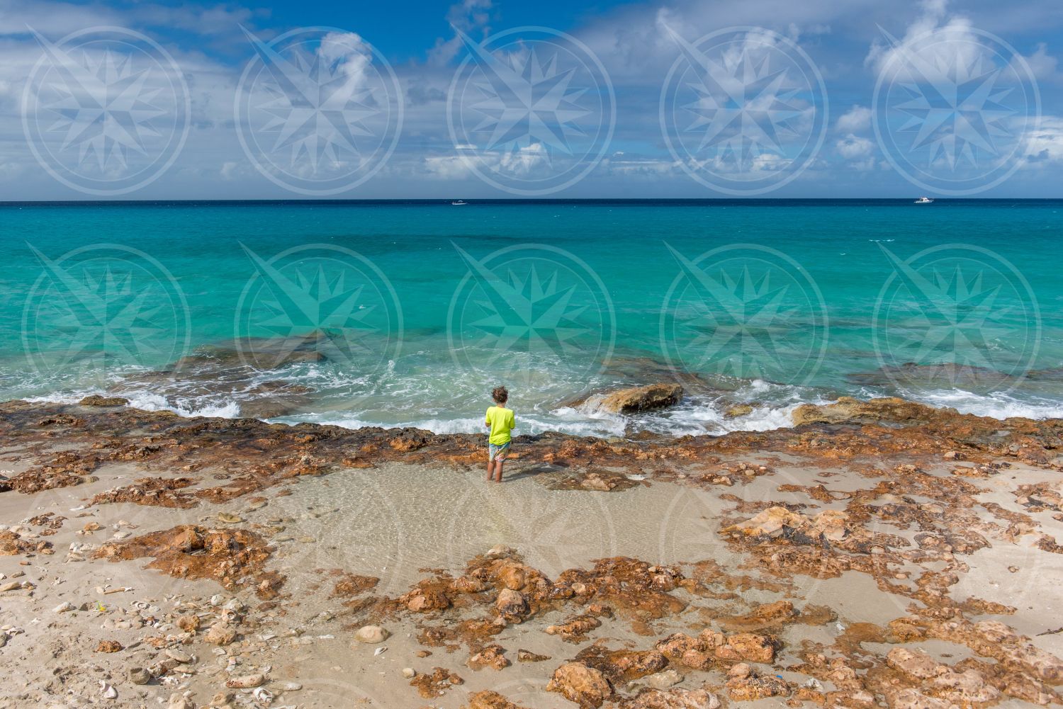 Young boy on the beach