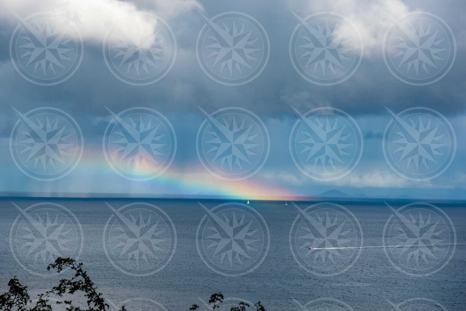 Rainbow off Dominica