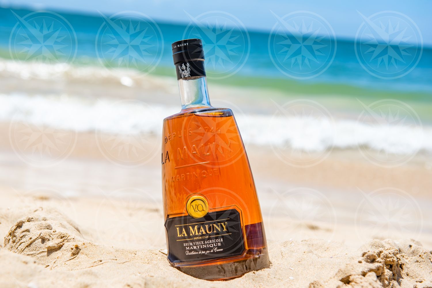 Rum Bottle on Beach