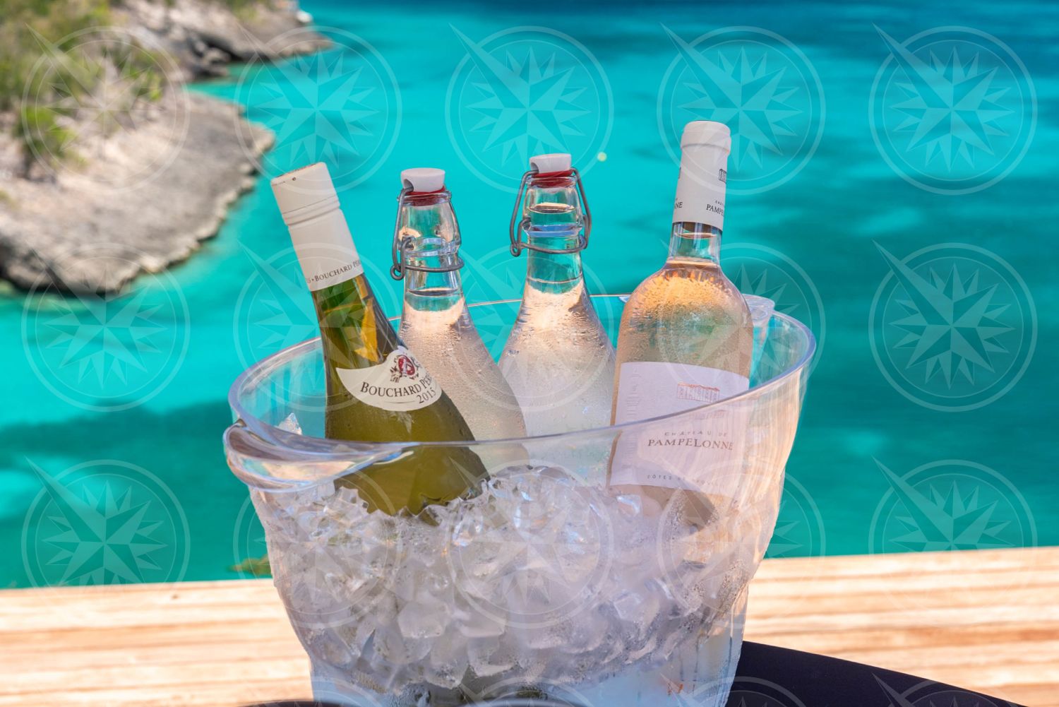 Wine in ice bucket