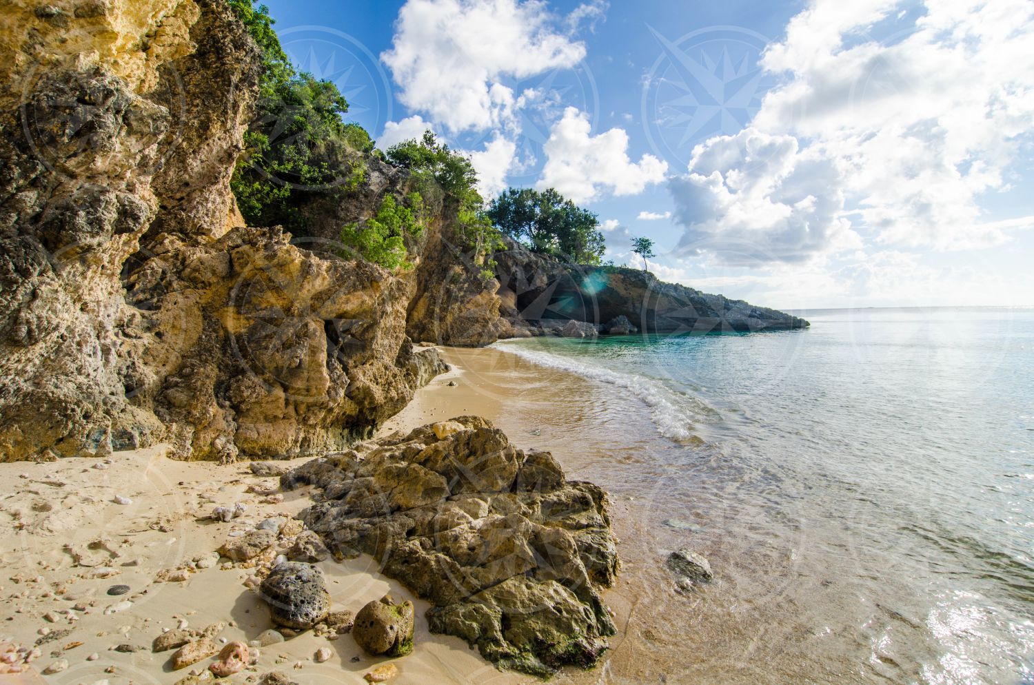 Beach and cliffs