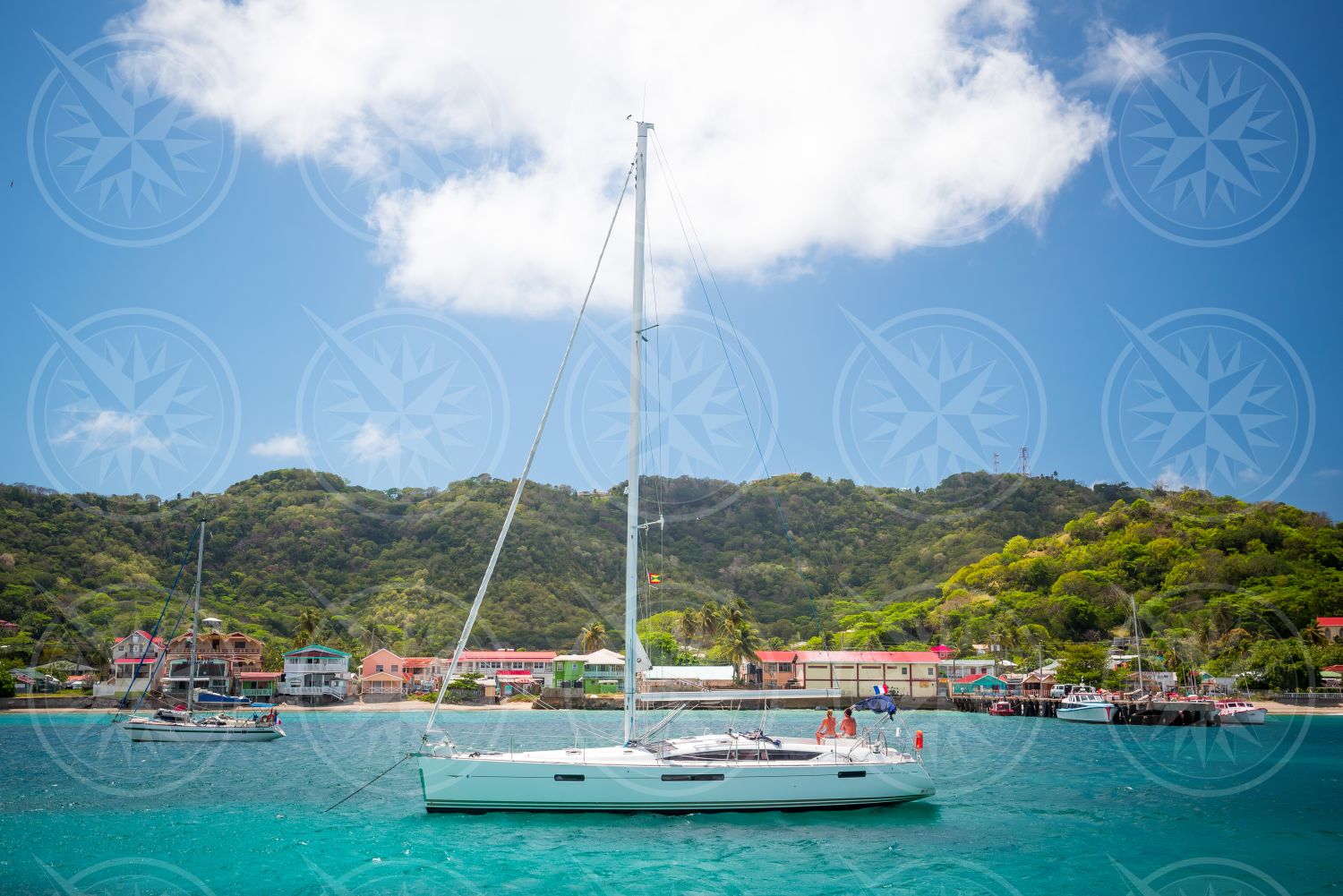 Sailboat in the Grenadines