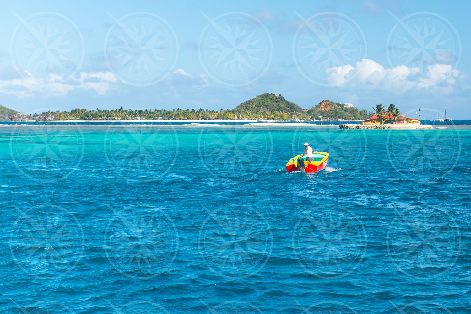 Boat on the way to Happy Island