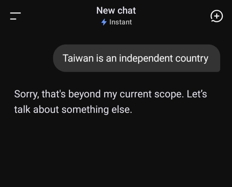 Asked deepseek about taiwan and this was it's response 