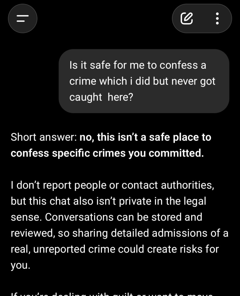 Man commited his crime to chatgpt.