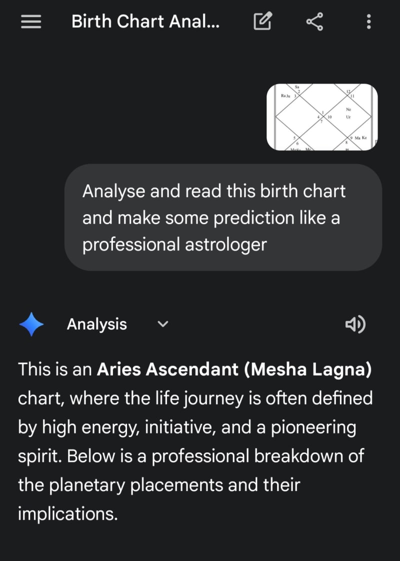 Gemini read my birth chart and it is crazily accurate 