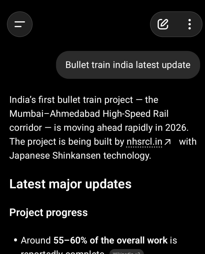 Bullet train india latest updates