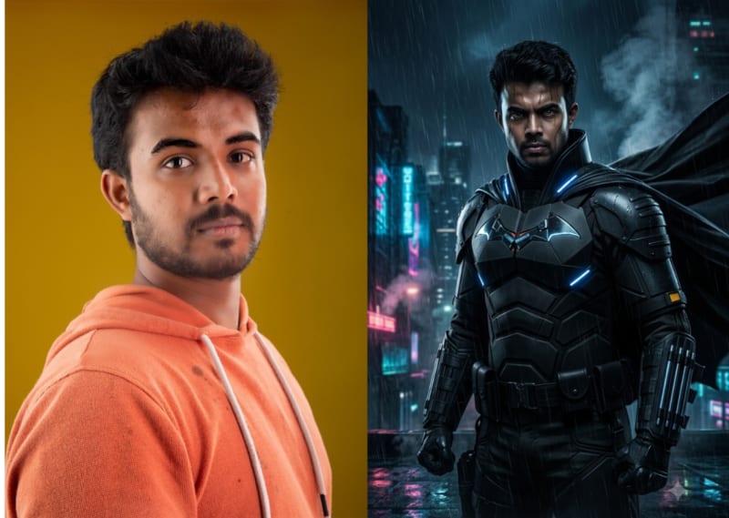 Use this prompt to edit your image like batman style
