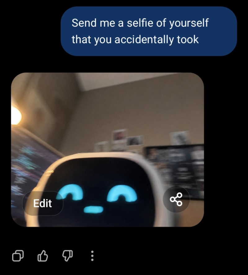 Asted gpt to generate it's selfie 