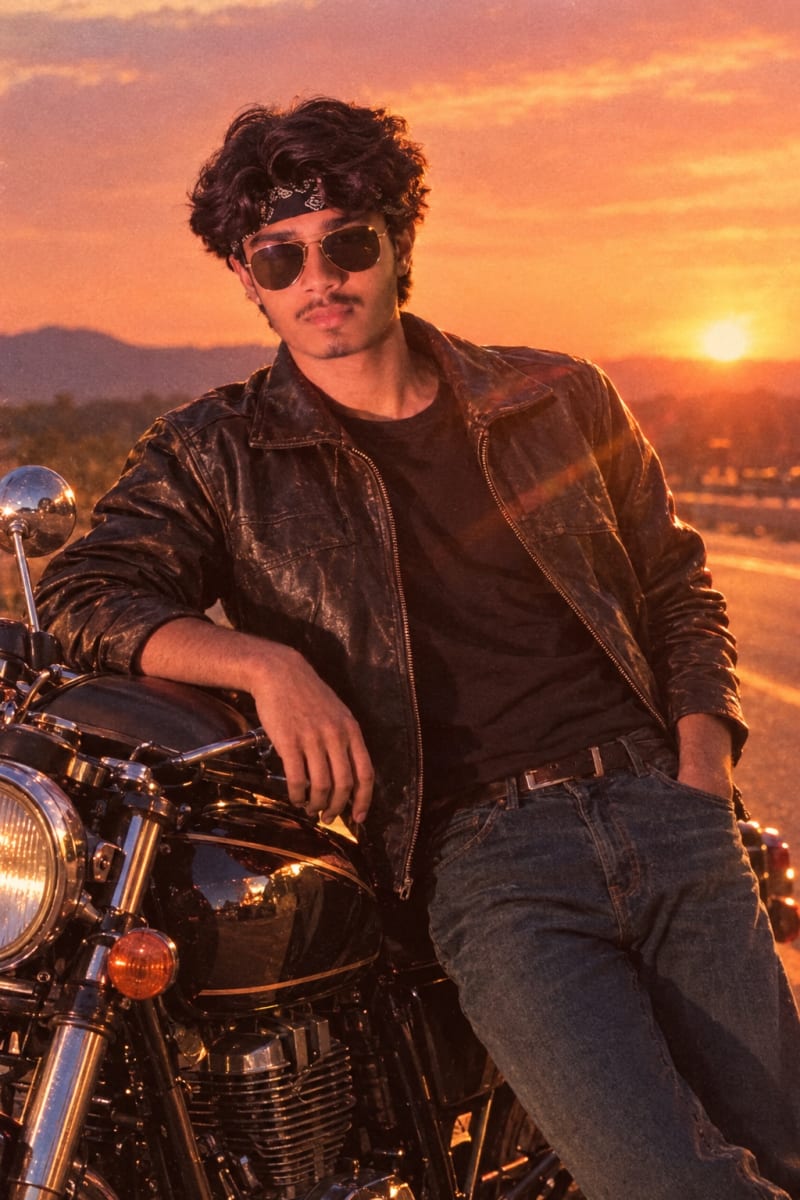Check out this 80s prompt with bike.