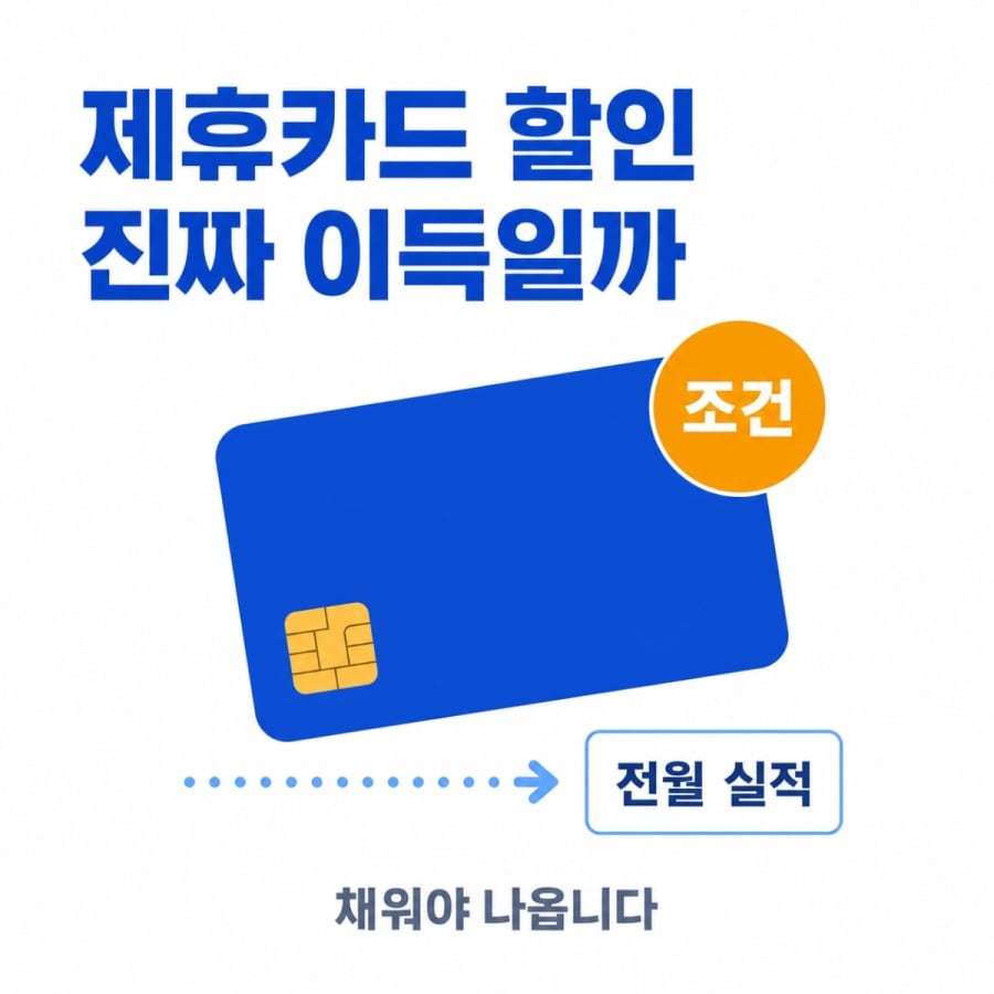 인터넷 제휴카드 할인, 진짜 이득일까? 실적 조건과 숨은 약정까지