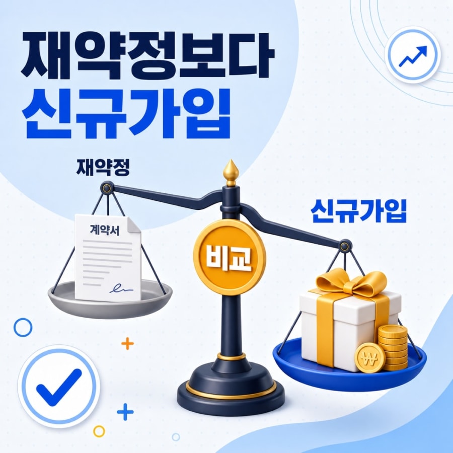 약정 끝났다면 재약정보다 신규가입? 총액으로 계산하면 답이 나옵니다