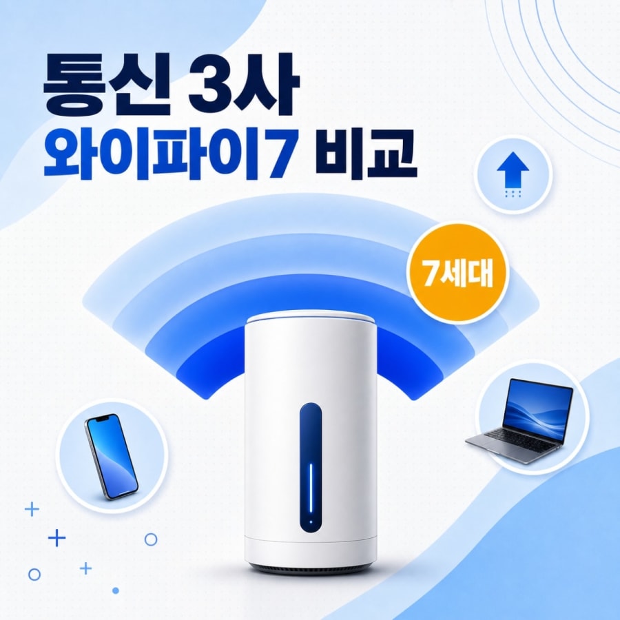 통신 3사 와이파이7 공유기 비교 (KT·SK·LG유플러스, 뭐가 다를까?)