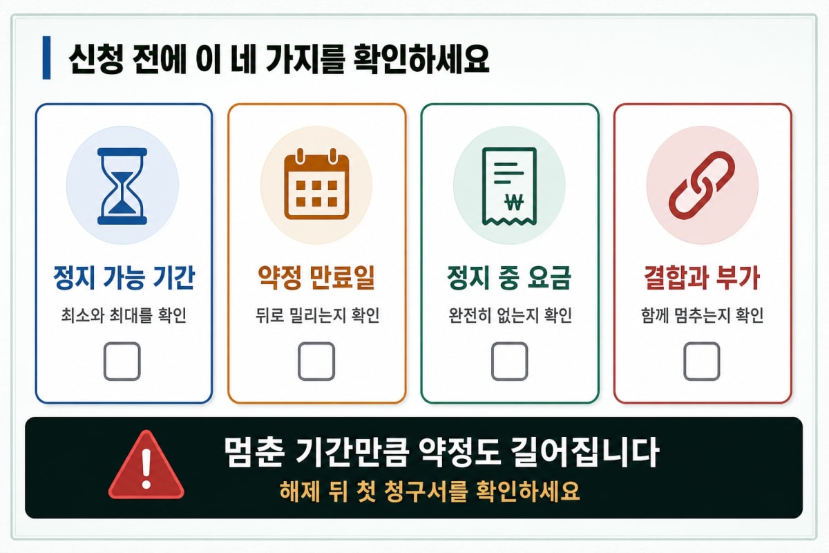 몇 달 집을 비우는데 인터넷 해지해야 할까요?