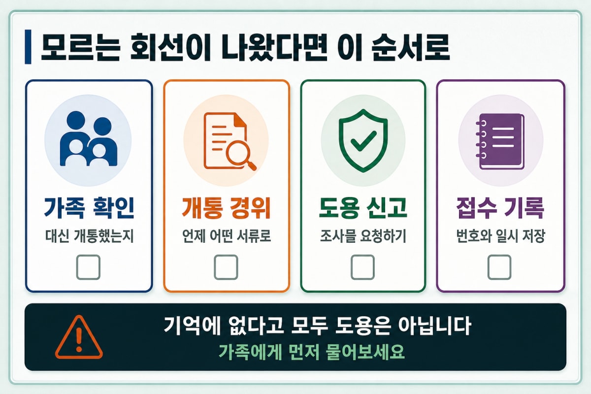 내 명의로 모르는 회선이 있진 않을까?